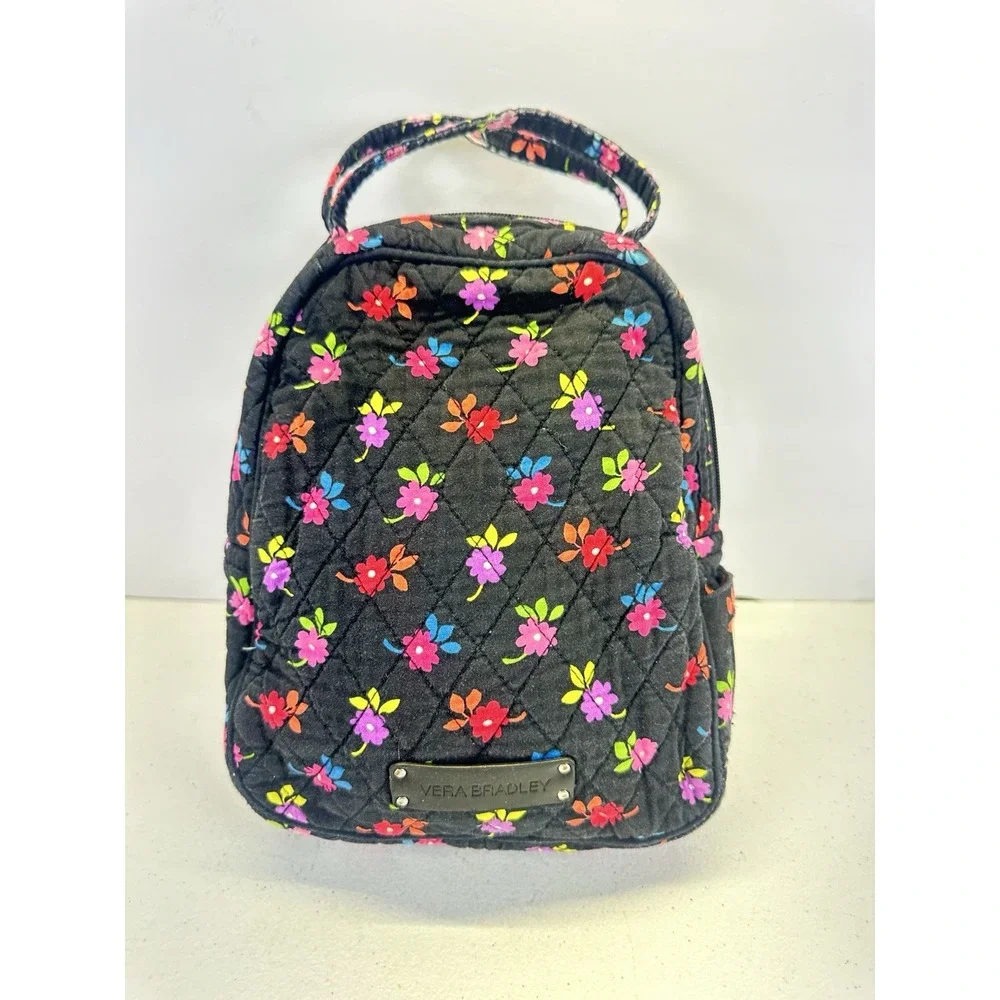 Vera Bradley Floral Flowers Lunch Bag Sack  Insulated HTF